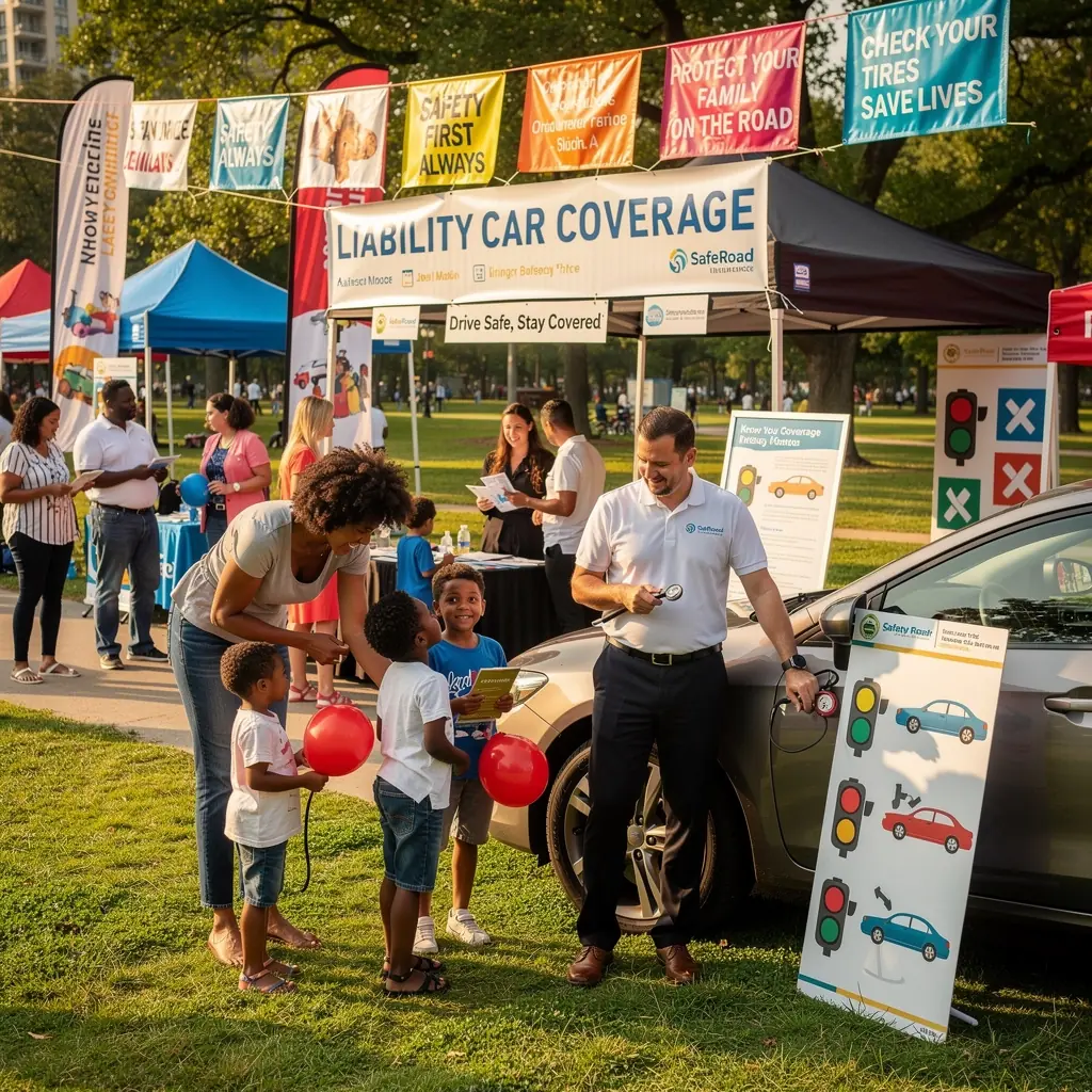 Rodzina podróżująca samochodem w słoneczny dzień.