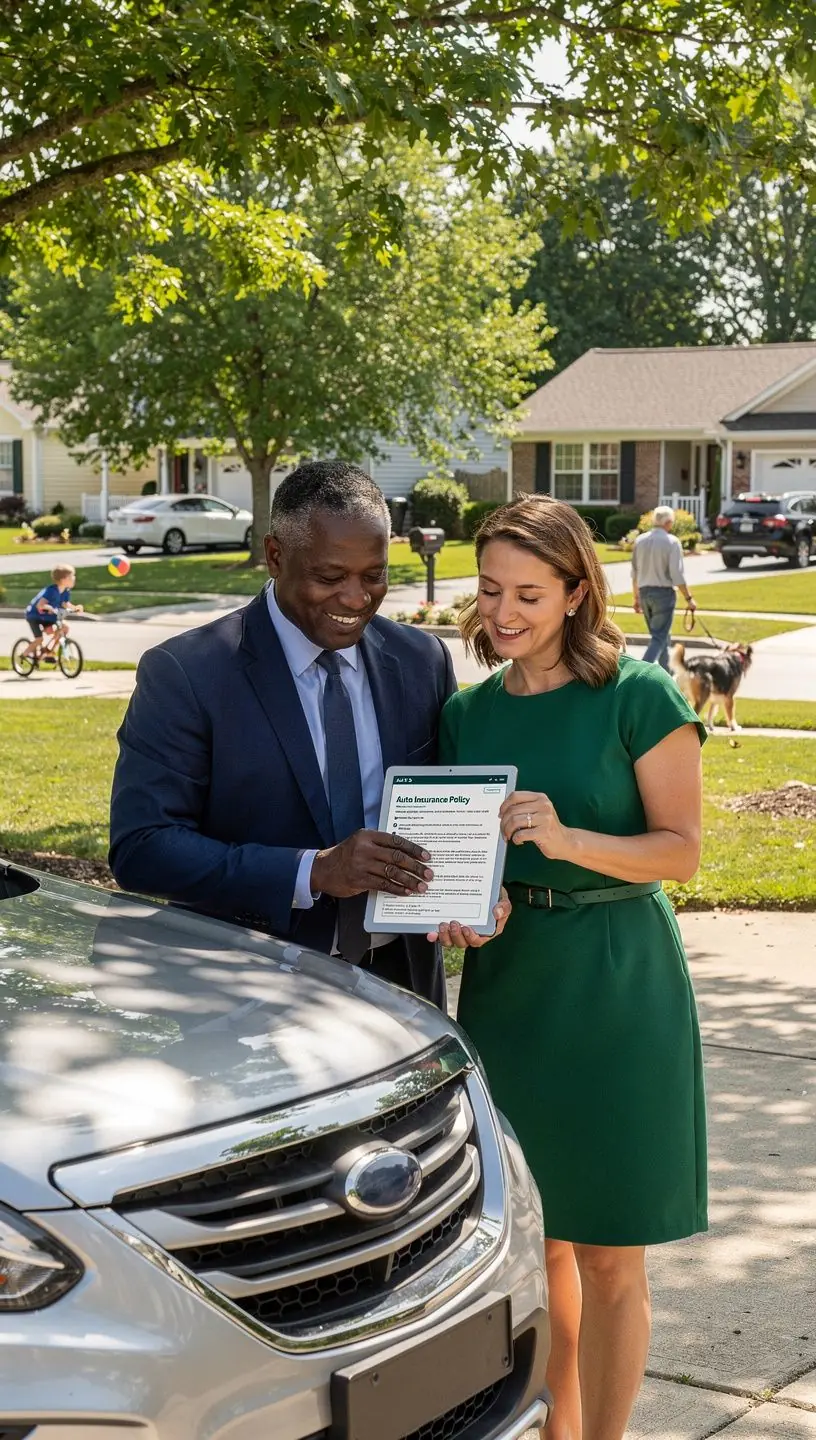 Ilustracja przedstawiająca kierowcę zapinającego pasy bezpieczeństwa w samochodzie.