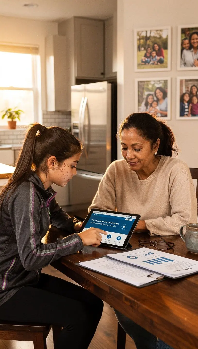 Symbol lojalnościowego programu ubezpieczeń samochodowych.