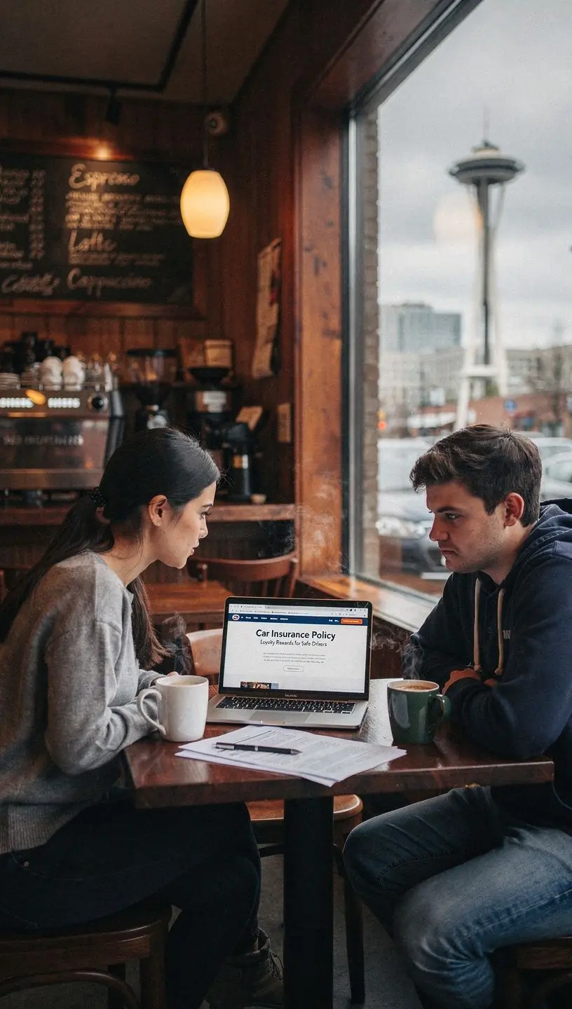 Graficzne przedstawienie korzyści z ubezpieczenia samochodowego.